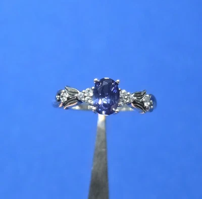 New 1ct Tanzanite 925 Sterling Silver Vintage Mermaid Tail Ring Size 7 Cz - Image 1 of 4