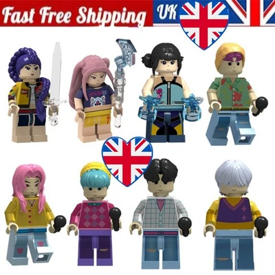 LACEY'S CRYPT KPop Demon Hunters Building Blocks Toys Huntrix Lego Figures Rumi Mira Zoey Gift