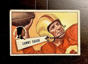 1952 Bowman Small Sammy Baugh #30 HOF NFL Washington Redskins - Bild 1 von 2
