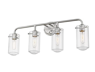 Z-Lite 471-4V Nickel Delaney 4-Light 30"W Bathroom Vanity Light - Image 1 of 4