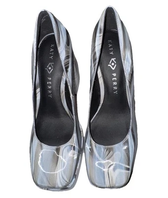 Zapatos de salón Katy Perry The Uplift plataforma tacón grueso holográfico negro talla 7,5 M Foto 1 de 4