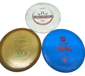 Disc Golf Discs Lot Of 3 Mid Ranger Putter Glow In Dark Mixed Lot Disc Mania Lin - Picture 1 of 8