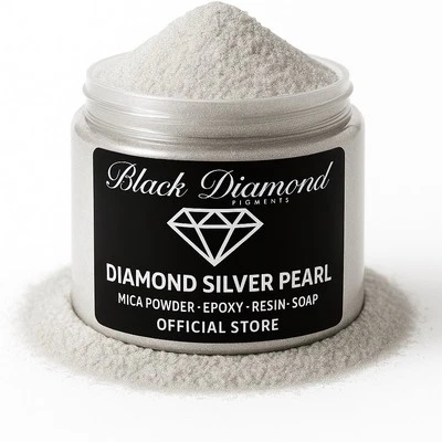 Black Diamond Pigments® | Diamond Silver Pearl is a premium professional pigment