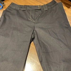 Preowned Womens Cotton Pants Votre Nom Size 8 Dark Blue Wide Leg - Picture 1 of 6