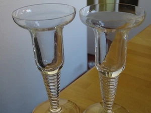 SAINT LOUIS 1 PAIRE DE BOUGEOIRS CRISTAL MODELE TASARINE - Picture 1 of 10