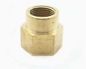 1/4" 1/8" Female BSP Thread Reducer Coupler Brass Connector Fitting Adapter F>F - Picture 1 of 3