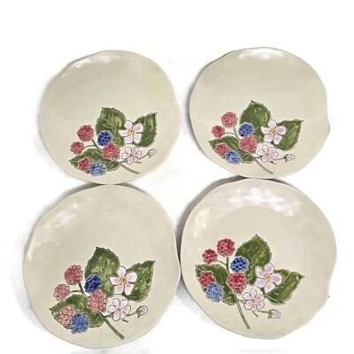 Conjunto de 4 pratos de jantar Spectrum Designz Berries Berry vermelho verde - Imagem 1 de 4