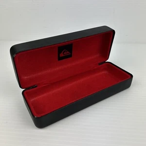 Quiksilver Gasses Hard Case Surf Brand Empty Black Red Velvet Inside - Picture 1 of 15
