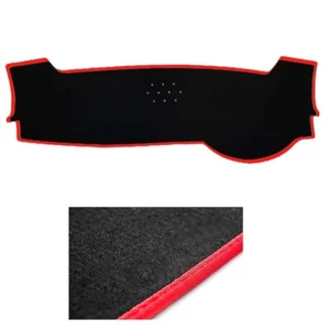 Black w/ Red Line Edge Dash Mat Cover for 2019 KIA Cerato 5door Hatchback - Picture 1 of 6