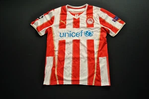 GAME WORN Bong Olympiacos Soccer Jersey Football Match Puma Champions League 25S - Picture 1 of 5