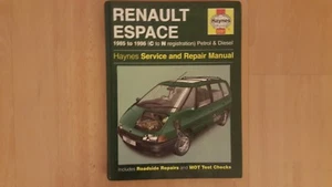 HAYNES WORKSHOP MANUAL RENAULT ESPACE 1985 TO 1996  PETROL AND DIESEL - Picture 1 of 1