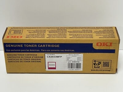 Genuine OKI Okidata CX2033MFP 43865766 Magenta Toner - Image 1 of 2