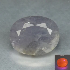 2.55Ct Stunning Oval 10.1 x 8.3 MM 100% Natural Purple To Orange-Pink HACKMANITE - Imagen 1 de 5