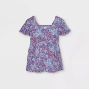 Isabel Maternity by Ingrid & Isabel Flutter Sleeve Woven Maternity Blouse - XS - Picture 1 of 2