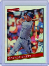 2020 Optic 1986 Retro Silver Holo Prizm Refractor George Brett SP Royals HOF