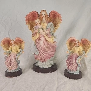 The G Gift Collection By Lincolnshire 3 Angel Figurines Vintage 1999 No. 5191 - Picture 1 of 11