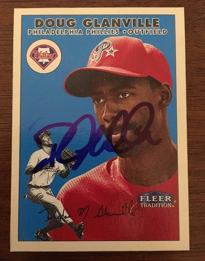 DOUG GLANVILLE 2000 FLEER TRADITION AUTOGRAPHED SIGNED AUTO CARD 65 PHILLIES - Image 1 of 1