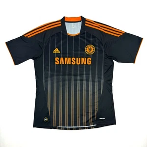 Chelsea FC 2010/11 Visitante Jersey Adidas Talla XL | Negro Naranja Camisa - Imagen 1 de 11