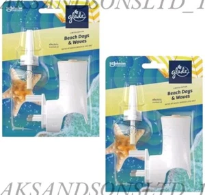 2x Glade Plug in Starter Set - BEACH DAYS & WAVES - Limited Edition - Picture 1 of 1