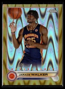 2022 TOPPS CROMADO MCDONALDS TODO AMERICANO GOLD RAYWAVE/50 JARACE WALKER - Imagen 1 de 1