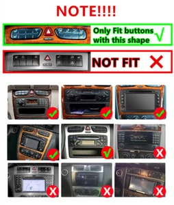 7'' Android 14 4+32G Car Stereo Radio GPS Navigation For Mercedes-Benz W168 W203 - Picture 1 of 23