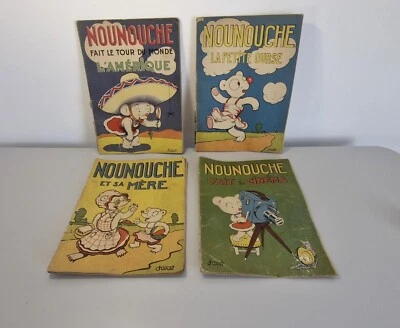 Livres pour enfants anciens 1949 lot de 4  Bd Nounouche - Photo 1/4