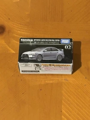 TOMICA Premium #2 Mitsubishi Lancer Evolution Final Edition 1/61 Scale - Image 1 of 4