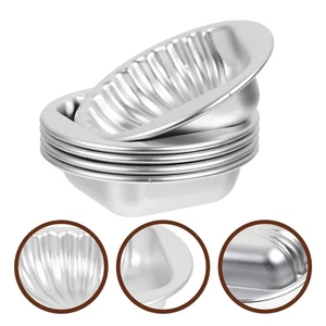  5 Pcs Pirottini Alluminio Stampo Cheesecake Per Cupcake Stampi Da Forno - Foto 1 di 12