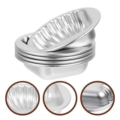  5 Pcs Pirottini Alluminio Stampo Cheesecake Per Cupcake Stampi Da Forno - Immagine 1 di 4