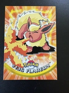 Pokemon Card - Flareon #136 - Topps Series 3 - Blue Logo - LP - Picture 1 of 2