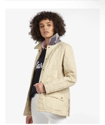 CHAQUETA ACOLCHADA BARBOUR BEADNELL - PERLA VERANO Talla 18 Nueva con Etiquetas Foto 1 de 4