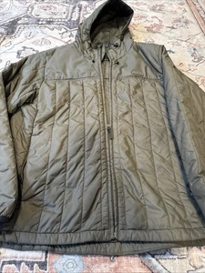 Chaqueta con capucha aislante ultraligera Filson verde Primaloft mediana para hombre - Imagen 1 de 7