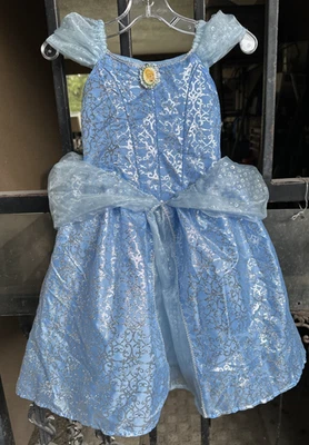 Nuevo con etiquetas Vestido Princesa Cenicienta Original Auténtico Parques Disney Niñas Talla XS 4/5 Foto 1 de 4