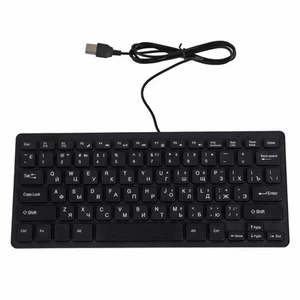 USB Black Computer Keyboard 78 Keys For PC Notebook Computer General Wired - Zdjęcie 1 z 10