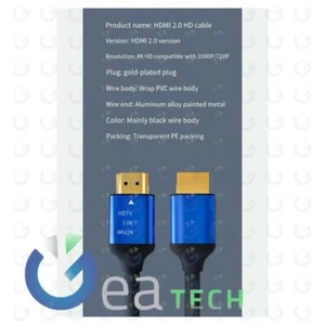 HDMI Kabel 2.0 4K x 2K HD kompatibel mit 1080P/720P 1,8 m Bulk schwarz - Bild 1 von 1