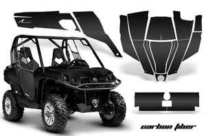Calcomanías adhesivas gráficas UTV para Can-Am Commander 800 1000 2010-2020 ASPECTO CARBONO - Imagen 1 de 3