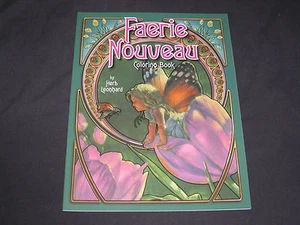 Faerie Nouveau Adult Coloring Book by Herb Leonhard Brand New PB - Picture 1 of 4