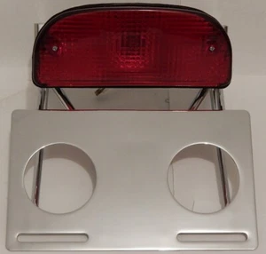Harley Custom Fat BobTaillight & Bracket Chrome Aftermaket Mid-USA 11214 new - Picture 1 of 1