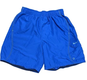 Costume da bagno uomo Nike pantaloncino blu foderato con tasche cargo taglia small - Foto 1 di 12