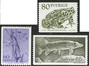 FAU5 Suède Sweden 1057/59 1979 Vie Sauvage Animaux Aquatiques MNH - Picture 1 of 1