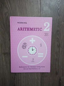 Working Arithmetic 2 Teacher's Manual Unit 1,2- Hardcover, by Rod and Staff - Picture 1 of 5