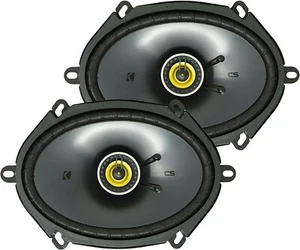 Kicker 46CSC684 CSC68 6X8-Inch 2-Way Neodymium Car Audio Coaxial Speakers 4-Ohms - Picture 1 of 8
