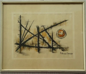 Avanguardia russa D. FRINGEL IVANILOV costruttivismo astratto pittura - Foto 1 di 4
