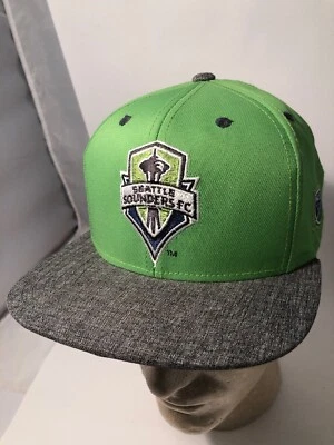 ADIDAS Seattle Sounders FC MLS Adjustable Hat Snapback Cap Soccer  Logo youth - Image 1 of 4