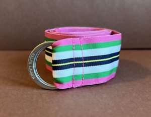 Vintage Polo Ralph Lauren Belt Vintage Preppy Colors Pink and Green Striped Belt