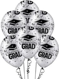 PMU Graduation 11 Inch PartyTex Premium Latex Balloons - Picture 1 of 24