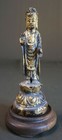 Very Rare Korean Joseon Dynasty Real Gold Filled Gilt Bronze Buddha Statue