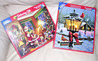 Lot 2 Complete Christmas Set Delivering Gifts Perch Winter Light 550 Pce Puzzle