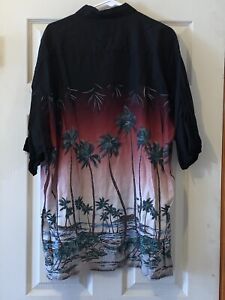 VINTAGE CAMPIA MENS PALM TREE SHIRT MENS SIZE XXL CHEST IS 28" LENGTH IS 31" NEW