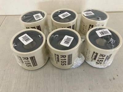 SIX(6) Parker Racor R15S 215R Series 2-Micron Fuel Filter(O-Rings) CASE LOT - Image 1 of 4